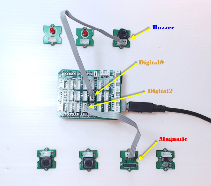 ทดสอบการเขียนโปรแกรม Arduino UNO R3 รับสัญญาณอินพุตจาก Magnatic Switch